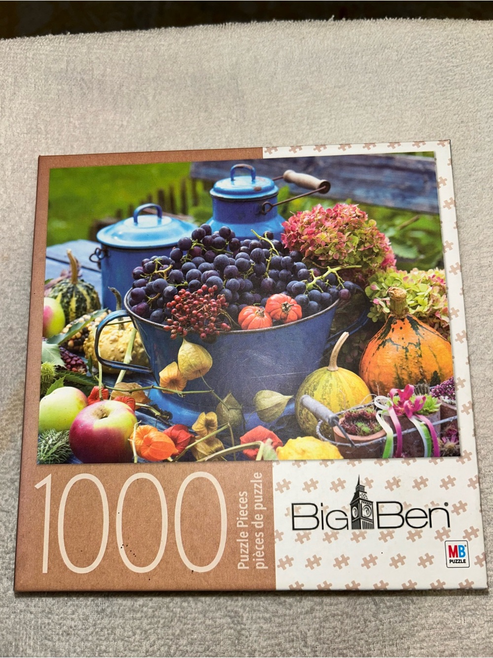 Blue Harvest Scene 1000-Piece Jigsaw Puzzle